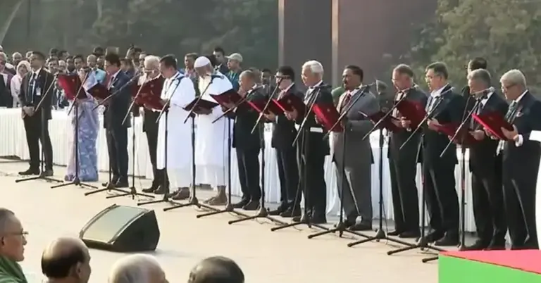 মন্ত্রিসভার সদস্যদের শপথ অনুষ্ঠান